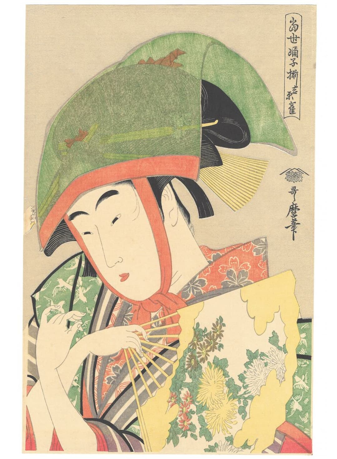 Kitagawa Utamaro, 喜多川歌麿, Yoshiwara Sparrow 吉原雀, Array of Dancing Girls of the Present Day 当世踊子揃, Bijin-ga